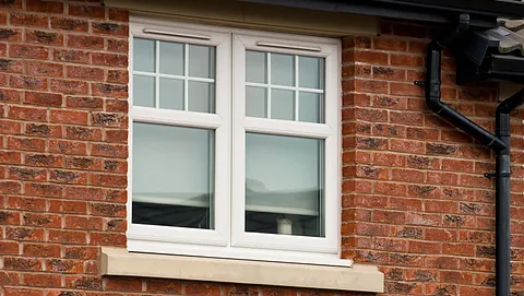 newly installed uPVC window